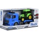 Машинка инерционная Same Toy, Truck, тягач, синий, с трактором, со светом и звуком (98-613AUt-2)