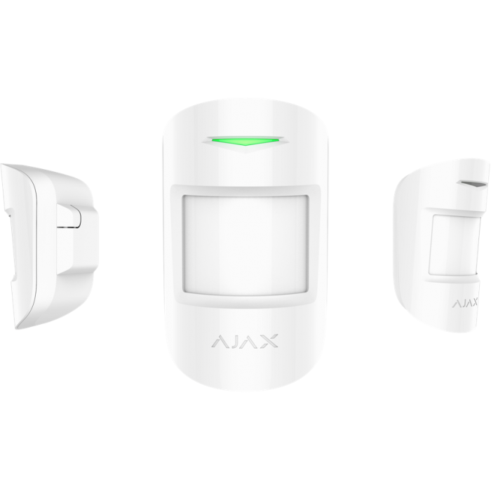Бездротовий датчик руху з мікрохвильовим сенсором Ajax MotionProtect Plus, White