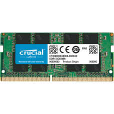 Память SO-DIMM, DDR4, 32Gb, 2666 MHz, Crucial, 1.2V, CL19 (CT32G4SFD8266)
