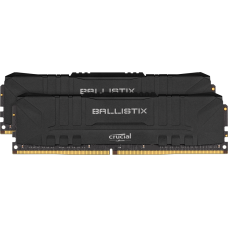Пам'ять 16Gb x 2 (32Gb Kit) DDR4, 3000 MHz, Crucial Ballistix, Black (BL2K16G30C15U4B)