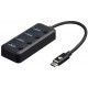 Концентратор USB 3.0 Type-C 2E, Black, 4 порти USB 3.0 (2E-W1406)