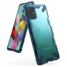 Бампер для Samsung A51 2019, Ringke Fusion X, Space Blue (RCS4693)