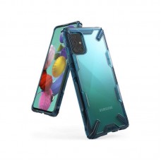 Бампер для Samsung A71 2019, Ringke Fusion X, Space Blue (RCS4695)