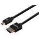 Кабель micro HDMI - HDMI 2 м 2E Black, V1.4, позолоченные коннекторы, 4K (2EW-1121-2M)