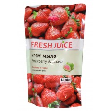 Жидкое мыло Fresh Juice, Strawberry&Guava (клубника и гуава), Запасной блок, 460 мл