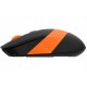 Мышь A4Tech Fstyler FG10S 2000dpi Black+Orange, USB, Wireless, бесшумная