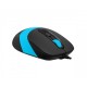 Миша A4Tech Fstyler FM10S 1600dpi Black+Blue, USB, безшумна