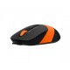 Мышь A4Tech Fstyler FM10S 1600dpi Black+Orange, USB, бесшумная