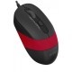Мышь A4Tech Fstyler FM10S 1600dpi Black+Red, USB, бесшумная