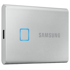 Зовнішній накопичувач SSD, 2Tb, Samsung Portable SSD T7 Touch, Silver, USB 3.2 (MU-PC2T0S/WW)