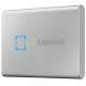 Зовнішній накопичувач SSD, 2Tb, Samsung Portable SSD T7 Touch, Silver, USB 3.2 (MU-PC2T0S/WW)