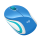 Мышь Logitech M187 Ultra Portable, Blue, USB, беспроводная, оптическая, 1000 dpi (910-002733)