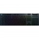 Клавіатура Logitech G915, Black, USB, механічна (GL Tactile), бездротова, RGB (920-008909)