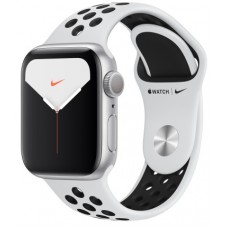 Apple Watch Series 5 Nike+ GPS 40mm Silver Aluminium Case with Pure Platinum/Black Sport (MX3R2GK/A)