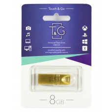 USB Flash Drive 8Gb T&G 117 Metal series Gold (TG117GD-8G)