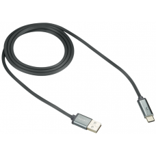 Кабель USB <-> USB Type-C, Canyon, Gray, 1 м, 2A, LED-индикатор уровня заряда (CNS-USBC6DG)
