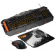 Комплект Canyon Leonof, Black, проводной, клавиатура + мышь + коврик (CND-SGS01)