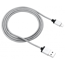 Кабель USB - Lightning 1 м Canyon Grey, 2.4A, Apple MFi стандарт (CNS-MFIC3DG)