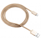 Кабель USB <-> Lightning, Canyon, Gold, 1 м, 2.4A, Apple MFi стандарт (CNS-MFIC3GO)