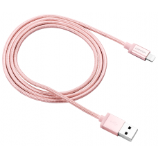 Кабель USB <-> Lightning, Canyon, Pink, 1 м, 2.4A, Apple MFi стандарт (CNS-MFIC3RG)