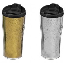Термокружка Herevin Glitter Mix, Silver-Gold, 440 мл, нержавеющая сталь (161483-013)