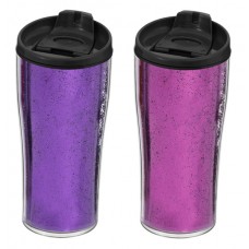 Термокружка Herevin Glitter Mix, Pink-Purple, 440 мл, нержавеющая сталь (161483-014)