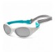 Дитячі сонцезахисні окуляри Koolsun, KS-FLWA000, біло-бірюзові, серії Flex, розмір: 0+ (KS-FLWA000)