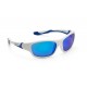 Дитячі сонцезахисні окуляри Koolsun, біло-блакитні, серії Sport, розмір: 3+ (KS-SPWHSH003)