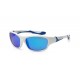 Дитячі сонцезахисні окуляри Koolsun, біло-блакитні, серії Sport, розмір: 3+ (KS-SPWHSH003)