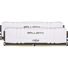 Память 8Gb x 2 (16Gb Kit) DDR4, 3000 MHz, Crucial Ballistix, White (BL2K8G30C15U4W)