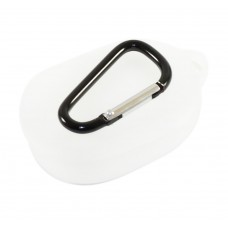 Чохол силіконовий з карабіном для навушників Xiaomi Redmi AirDots, Matte White