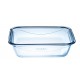 Форма для випікання Pyrex Cook&Go, White-Blue, прямокутна, скло, 20x15 см, 750 г (281PG00)