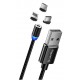Кабель USB - Lightning + micro USB + Type-C 1 м ColorWay Black (CW-CBUU020-BK)