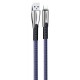 Кабель USB - Lightning 1 м ColorWay Blue, 2.4A (CW-CBUL010-BL)