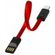 Кабель USB - Lightning 0.2 м ColorWay Red, 2.4A (CW-CBUL021-RD)