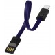 Кабель USB - Lightning 0.2 м ColorWay Blue, 2.4A (CW-CBUL021-BL)