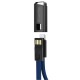Кабель USB - Lightning 0.2 м ColorWay Blue, 2.4A (CW-CBUL021-BL)