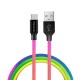 Кабель USB - micro USB 1 м ColorWay Multicolor, 2.4A (CW-CBUM017-MC)