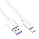 Кабель USB - USB Type-C 1 м ColorWay White, 5.0A (CW-CBUC019-WH)
