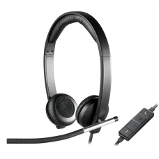 Наушники Logitech H650e Stereo, Black, USB, микрофон (981-000519)