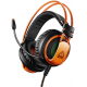 Наушники Canyon Corax, Black/Orange, 2x3.5 мм / USB, микрофон, динамики 50 мм (CND-SGHS5)