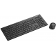 Комплект бездротовий Canyon Black, клавіатура + миша (CNS-HSETW4-RU)