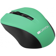 Миша бездротова Canyon CNE-CMSW1GR, Green/Black, USB, оптична, 800 - 1200 dpi