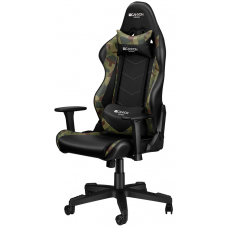 Игровое кресло Canyon Argama, Black/Green Camo, эко-кожа, 3D-подлокотники (CND-SGCH4AO)