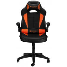 Игровое кресло Canyon Vigil, Black/Orange, эко-кожа, вращение на 360° (CND-SGCH2)