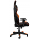 Ігрове крісло Canyon Deimos, Black/Orange, еко-шкіра, обертання на 360°, 3D-підлокітники (CND-SGCH4)