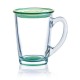 Чашка Luminarc New Morning Green з кришкою, 320 мл, для кави, скло (Q0312)