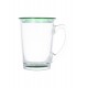Чашка Luminarc New Morning Green з кришкою, 320 мл, для кави, скло (Q0312)