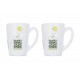 Набір чашок Luminarc New Morning Green Tea Leaves, 320 мл, 2 шт, для кави/чаю, скло (P5146)