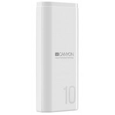 Универсальная мобильная батарея 10000 mAh, Canyon CNE-CPB010W, White